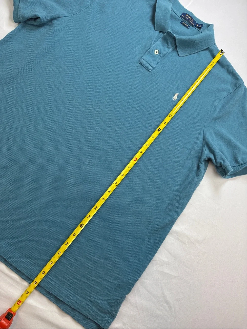 Ralph Lauren Men's Dark Teal Cotton Polo Shirt